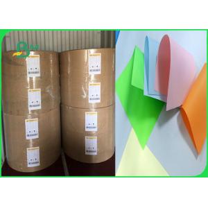 China Width 61 × 86cm Feel Good Bright Colors 80gsm 90gsm Colored Offfset Paper In Roll supplier
