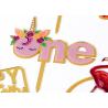 Non - Toxic Acrylic Cake Topper For Happy Birthday / Wedding Party Decorations