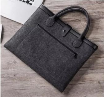 Durable Business Laptop Briefcase Washable Conference Felt For Men Women