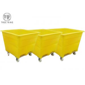 Handling Durable Rotomolding Products LLDPE With Galvanized Base Industrial  Material Handling Bins Container