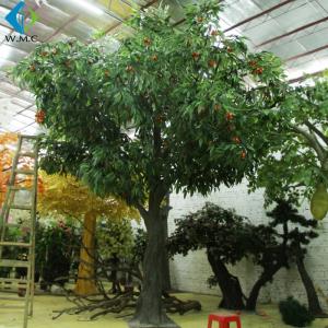 4m Height Artificial Fruit Tree , Lychee Fruit Tree With Fiberglass Trunk