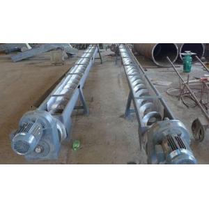 China Concrete Spiral Stainless Steel Screw Conveyor For Wasters Wet Material Viscidity supplier