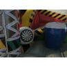 Colorful spaceship inflatable fun city / Digital painting inflatable airship