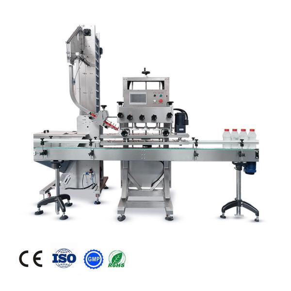 Automatic Linear PET Bottle Capping Machine Plastic Container Lid Sealing Machine With PLC Control