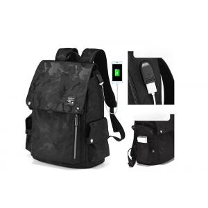 High Quality New Arrival Trend Casual Men Backpack All Black Backbag for Sale