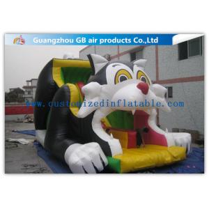 China Black Cat Big Water Slides , Commercial Water Slides For Backyard Kids Sliding supplier