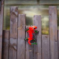 China Yard Metal Gecko Wall Decor Hanging Metal Lizard Garden Ornament on sale