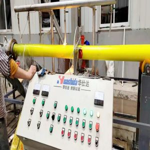 China 高効率の1段階ポリウレタン泡熱隔離管の挤出ライン wholesale