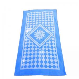 blue Goddess of Sun jacquard beach towel luxury high gsm 100% Cotton soft hawaii sunflower beach towel