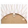 Hanging Sunburst Vintage Bird Metal Wall Art Mirror