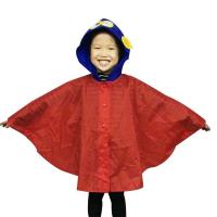 China Red Lined Kids Raincoat , 0.11mm Waterproof Ponchos For Festivals for sale
