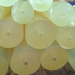 China Yellow Polyurethane Or Nylon Plastic Rod , 300 - 500mm Length PU Bar supplier