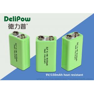 China 150mAh Rechargeable Batteries Nimh , Rechargeable 9v Batteries For Wireless Microphones supplier
