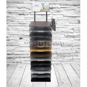 China Customized Floor Tile Display Racks Metal Stone Showroom Stand Marble Display Rack supplier