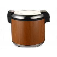 China 20L Commercial Kitchen Equipments / Electrical Rice Cooker With Stainless Steel / Wood Grain Body on sale