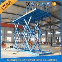 China 6T 5M Heavy Duty CE Hydraulic Scissor Lift Hydraulic Large Scissor Cargo Lift on sale