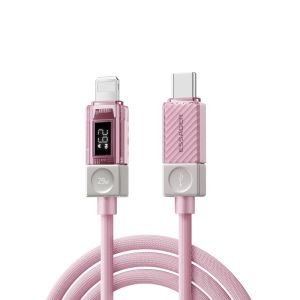 China ESSAGER ES-X76 Usb C To Lightning Pd 29W Charging Data Cable 3Ft 6Ft Digital Display  wholesale