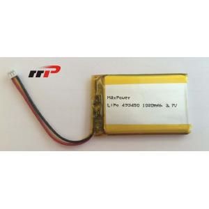 China 3.7V 493450 1020mAh Samll LiPolymer Battery Packs IEC62133 For GPS supplier