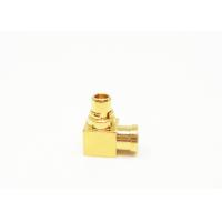 China Right Angle Bulkhead MMCX Antenna Connector Male Gender with Gold Plated on sale