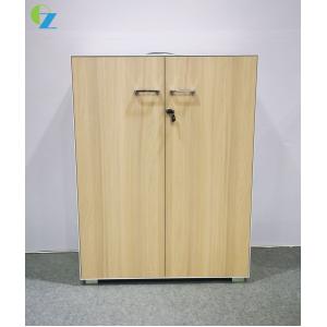 4.2mm Slim Edge Steel Wood Combined Swing Door Cabinets 2 Adjustable Shelves