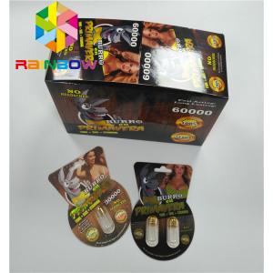 Normal Size Plastic Blister Packaging Burro 30000 Burro2 6000 Sex Male Enhancement Box