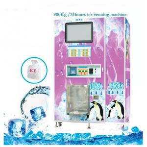 Commercial Automatic Ice Maker Vending Machine Self Service For Outdoor Hotels