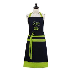 China Embroidered 100% Cotton Professional Apron for Men & Women with Adjustable Neck & Centre Pockets Perfect for Cooking supplier