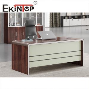 China Luxury Boss Table Desk Industrial Loft Style Executive Office Desk 1600W*800D*760mm supplier