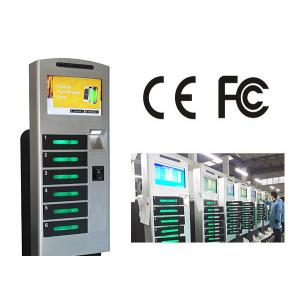 China Free Standing Cell Phone Charging Station With 6 Safe E - Lock Charging Box supplier