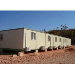 China Temporary Storage Container Houses Steel Tube Cross Member With Air - Conditioning supplier