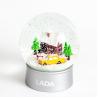 China 100mm Winter Christmas Resin Glass Gift Snow Globe wholesale