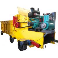 China Industrial Diesel Wood Crusher Wood Chipper Shredder With Mobile Wheels on sale