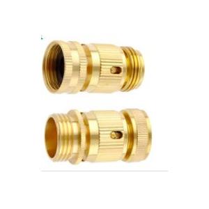 China Solid Brass Garden Hose Connectors , Brass Quick Connect Water Hose Fittings supplier