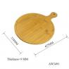 China bamboo round pizza cutting board for party wooden pizza board with high quality wholesale