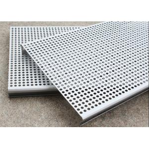 China PVC Coated 3003H24 Aluminum Perforated Metal Ceiling Tiles Suspended supplier