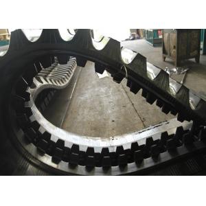 China Yanmar Large Undercarriage Rubber Tracks 232kg 90 Mm Pitch In Black Color supplier