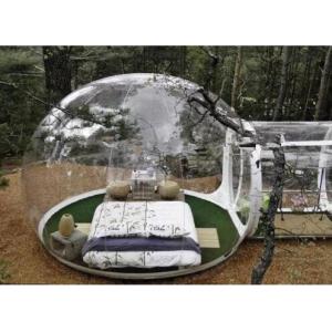 China Clear Inflatable Bubble Tent Inflatable Double Stitching Clear Camping Tent Inflatable Party Tent supplier