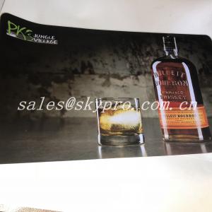 China Custom Soft Neoprene Material Rubber Beer Mats Heat Transfer Printing supplier