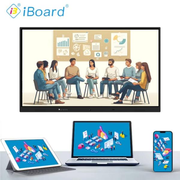 75 Inch Interactive Flat Panel Display Touch Screen Monitor with Android System for Smart Classroom