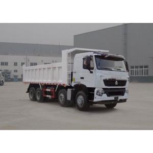 China 380HP HOWO A7 Used Dump Truck Front Side Lifting Type 300L Fuel Tanker Capacity supplier