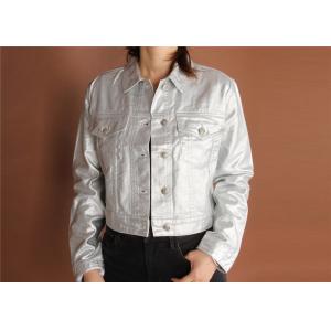 China Stockpapa 100% cotton denim jackets For Women supplier