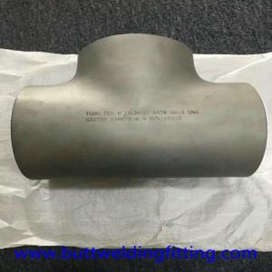 China ASME B16.9 A403 WP316L Butt Welding 6&quot; Sch10s Stainless Steel Tee Pipe Fitting wholesale