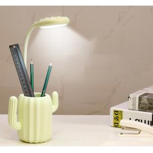 China 1200mAh Three Speed Dimming Rotating Modern LED Table Lamp with Pen Holder supplier