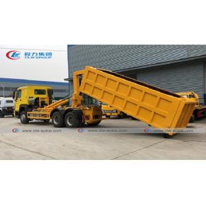 RHD Carbon Steel Q235 20cbm/20m3 339HP Detachable Body Truck Waste Bin Truck