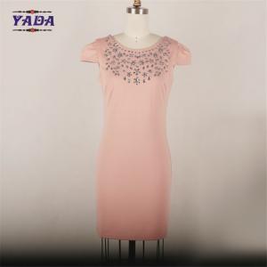 China Sexy backless bodycon slim fit ladies high fashion dress casual wear dresses plus size women clothing with crystal beaded supplier