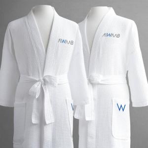 White Premium Terry Hotel Towelling Robe Length 120cm Chest
