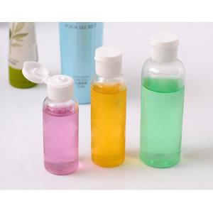 China Empty 60ml 70ml 100ml Boston Round Plastic Bottles , Flip Cap 1 Oz Plastic Bottles supplier