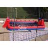 12m long 6vs6 Interactive Giant Inflatable Soccer Sports Field with aluminium