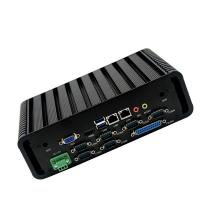 China Quad Core J1900 Fanless Industrial Mini PC 6COM 2 gigabit LAN LPT port on sale