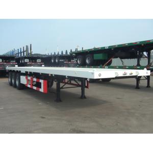 China tridem container semi flat deck trailer 45ton load supplier